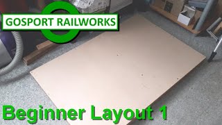 N Gauge Layout Build Beginner Layout 1  Baseboard Build [upl. by Hamlet]