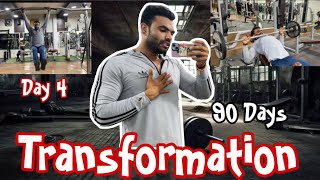 Day4 Monday Chest Triceps Calves Workout 90 Days Transformation [upl. by Labana]