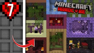 Jai construis TOUT LES BIOMES sur Minecraft En Mode Hardcore [upl. by Ahseer]