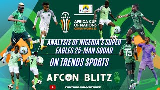 AFCON 2024  Analysis Of Nigerias Super Eagles Squad [upl. by Itsrik]