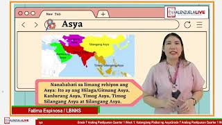 GRADE 7 AP Q1 W1 KATANGIANG PISIKAL NG ASYA mp4 [upl. by Adiaros]