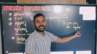 Oxymercurationdemercuration reaction  class 12 Chemistry  Alcohol phenol and ethers [upl. by Xymenes]