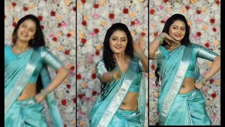 Tamil Serial Actress Debjani Saree Rare Navel [upl. by Arihppas]