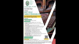 DIRITTI DELLE FAMIGLIE CON DISABILITÀ per i diritti e le tutele per i caregiver familiari [upl. by Eerized491]