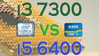 i3 7300 vs i5 6400  BENCHMARKS  GAMING TESTS REVIEW AND COMPARISON  Kaby Lake vs Skylake [upl. by Mickey]