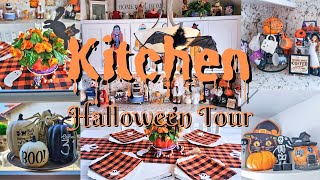 My Halloween Kitchen Decor Tour 2024 [upl. by Aeiram]