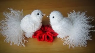 DIY pigeonTaube aus Garn zusammenbinden  schnell und einfach [upl. by Chester104]