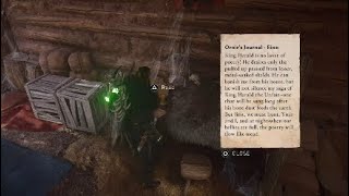 AC Valhalla Deserted Chalet Ornirs Journal [upl. by Gabby969]