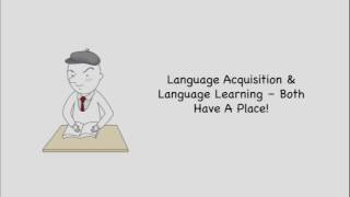 Language Acquisition vs Learning  Second Language Theory  TESOL [upl. by Ydollem403]