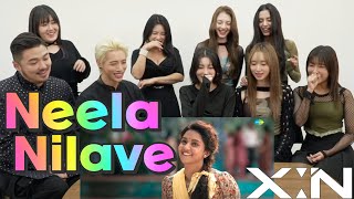 Kpop Malayali Idol reacts to lovely Malayalam MV💘xinofficial Neela Nilave XIN AOORA [upl. by Adria]