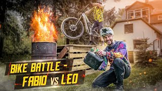 MTB Hinderniskurs mit Feuer amp Slackline  Bike BattleLeo Kast vs Fabio Schäfer  Canyon Spectral 29 [upl. by Eizzik711]