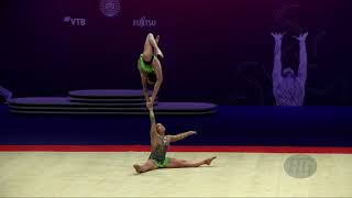 Portugal POR  2021 Acrobatic Worlds Geneva SUI Combined Womens Pair [upl. by Helen38]