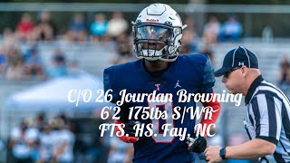 CO 26 Jourdan Browning FTS HS Fay NC Yo J Welcome To The Family🏈 [upl. by Zolnay868]