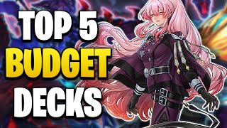 Top 5 Best BUDGET Yugioh Decks  POST BANLIST [upl. by Enahpad]