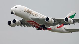 Planespotting Frankfurt Airport aus dem 12 Stock des bmine Hotel Starts A380  B747 Close Up [upl. by Nahgrom]