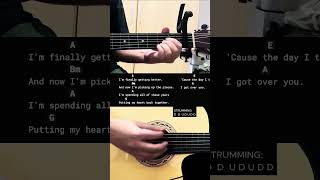 Over You  Daughtry  Easy Guitar Chords Tutorial For Beginners CHORDS amp LYRICS guitarlesson [upl. by Nnaxor417]