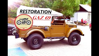 FULL RESTORATION OLD CAR GAZ69 1970R [upl. by Llehcal937]