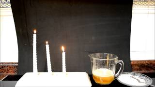 Como apagar velas con vinagre y bicarbonato sin liquido solo CO2 [upl. by Barcellona30]