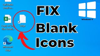 How to Fix Blank White Desktop Shortcut Icons in Windows 1110  Easy Solutions for a Clean Desktop [upl. by Llevert300]