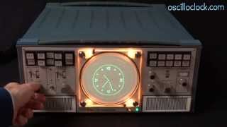 Tektronix 520A VectorClock from Oscilloclockcom [upl. by Adnirem973]