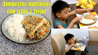 Dos almuerzos nutritivos con trigo y frejol para niños [upl. by Lalaj494]