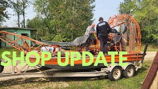 EXCITING UPDATE FROM THE AIRBOAT REPAIR SHOP [upl. by Moise]