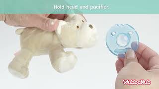 How to use WubbaNub Detachable Pacifier  Bear [upl. by Hullda765]