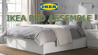 IKEA Bed Assemble  MALM High bed frame with 2 drawers  160x200 [upl. by Aisyle699]