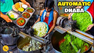 Indias First Biggest Automatic Dhaba Selling 12 Items Unlimited Thali Rs 120 Only l Indian Food [upl. by Peih]