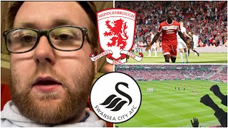 Middlesbrough 10 Swansea City  BRILLIANT HOME FANS amp THEY DESERVED THE 3 POINTS  Match Vlog 122 [upl. by Peltz776]