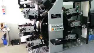 label printing machine flat bed diecutter machine dimpression etiquettes avec decoupe à plat [upl. by Ennaylil]