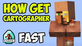 Minecraft How to Make CARTOGRAPHER villager 2024 [upl. by Deva681]