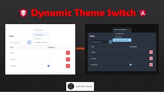 PrimeNG Dynamic Theme Change using Dropdown contains multiple themes [upl. by Henrique87]