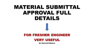 HOW TO PREPARE MAT SUBMITTAL APPROVALS PART 2 [upl. by Urbas]