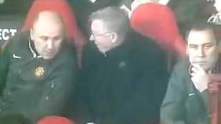 Sir Alex Ferguson Laughing on Berbatov 031511HD [upl. by Haidadej]