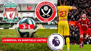 Liverpool vs Sheffield United 31 Live Stream Premier League Football EPL Match Score Highlights FC [upl. by Ullund206]