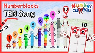 숫자송 Numberblocks 10 Song 넘버블럭스 노래 따라하기  Learn to Count  Singalong [upl. by Ahnavas]