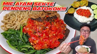 IDE JUALAN TERGOKIL MIE AYAM TOPPING DENDENG BATOKOK [upl. by Aerdnaed]