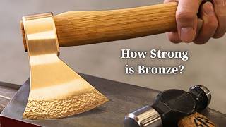 Aluminum Bronze VS Tin Bronze Making amp Testing Bronze Hatchets [upl. by Lillian]