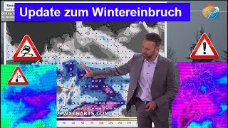 Update Wintereinbruch nächste Woche vielerorts erster Schnee Nachtfrost Glätte Viel Alpenschnee [upl. by Tengler]