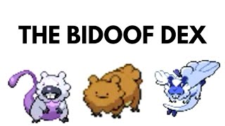 Pokemon Bidoof Edition Complete PokedexDoofdex [upl. by Ariayek]