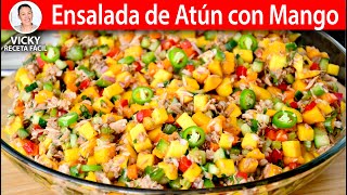 ENSALADA DE ATUN CON MANGO Una fiesta de sabor 😋 [upl. by Victor]