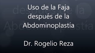 Faja después de la Abdominoplastía [upl. by Aneerahs]