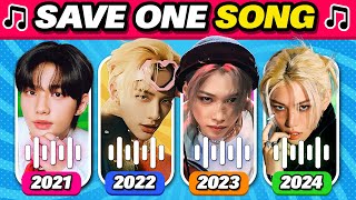 SAVE ONE KPOP SONG Per Year Per Singer ⭐Kpop Quiz 2024  KMusic Quiz [upl. by Ydner]