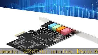 PCIE 51 Stereo Audio Card for CMI8738 51 Multi‑Channel Audio Chip Surround Sound Card 6 Channe [upl. by Blanchard]