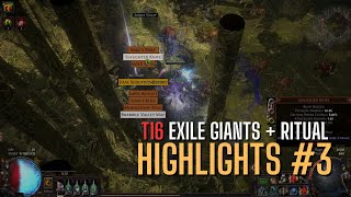 Exile Giants  Ritual strategy Highlights 3 POE 325 [upl. by Anabahs]