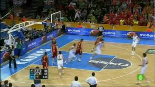 Navarro vs Macedonia 35 pts  Eurobasket 2011 semis [upl. by Akinoj]