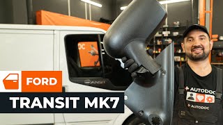 Hoe een buitenspiegel en spiegelglas te vervangen van de FORD TRANSIT MK7 AUTODOCHANDLEIDING [upl. by Spindell]