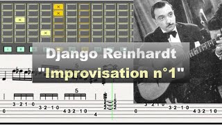 Django Reinhardt  quotImprovisation n°1quot 1937  Gill amp Jazz Transcription [upl. by Gnoix]