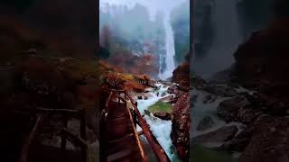 Amazing nature short  mountain  lake  water fall  meadows  streams  Love nature 🏕 [upl. by Yle928]